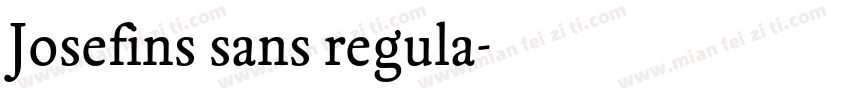 Josefins sans regula字体转换